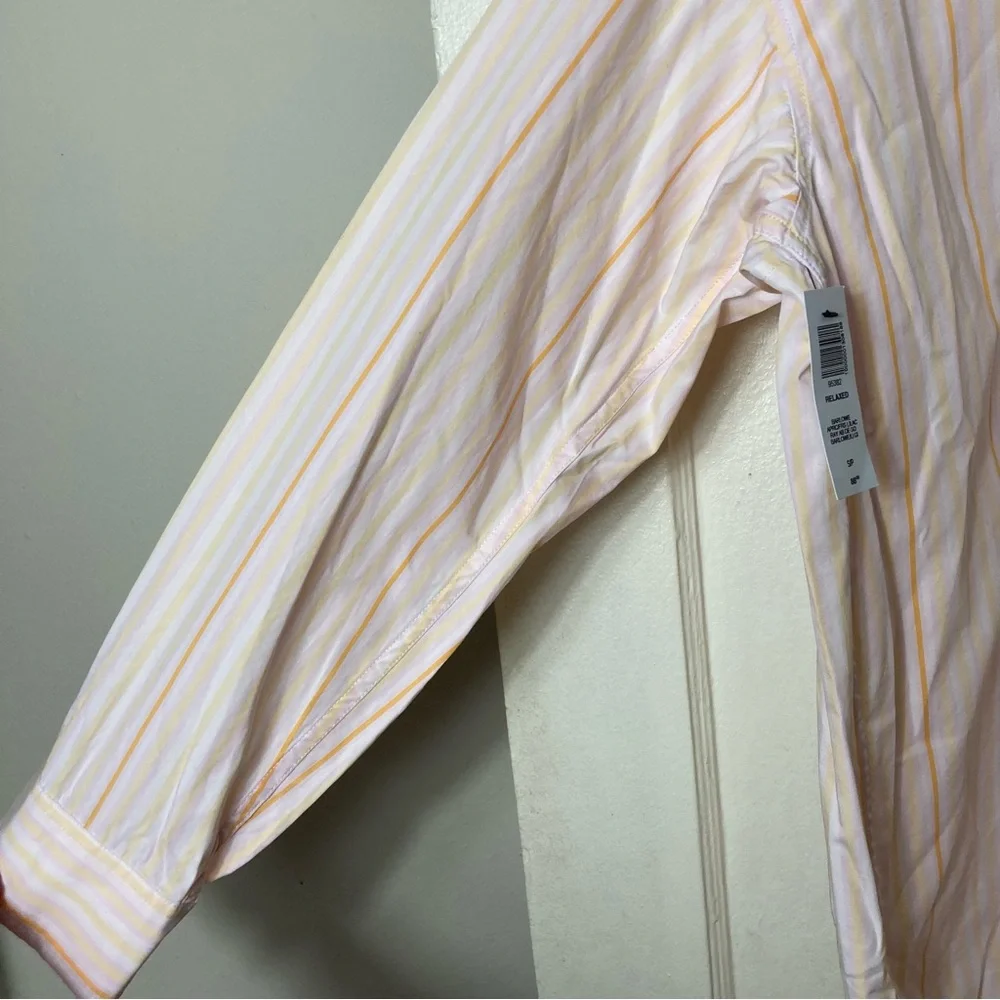 Aritzia Wilfred free barlowe relaxed button down shirt apricot S oversized NWT - Picture 6 of 9